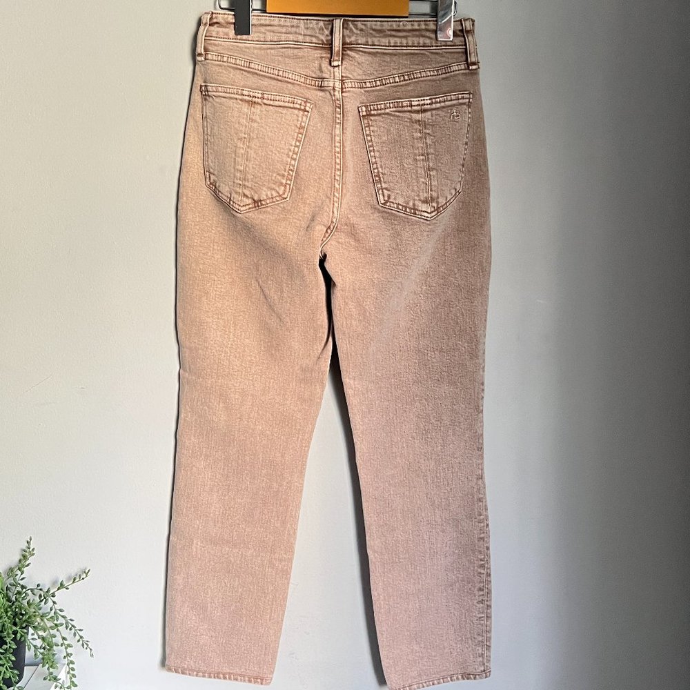 Rag & Bone Rose Glitz Nina High Rise Ankle Cigarette Jeans - Picture 7 of 12